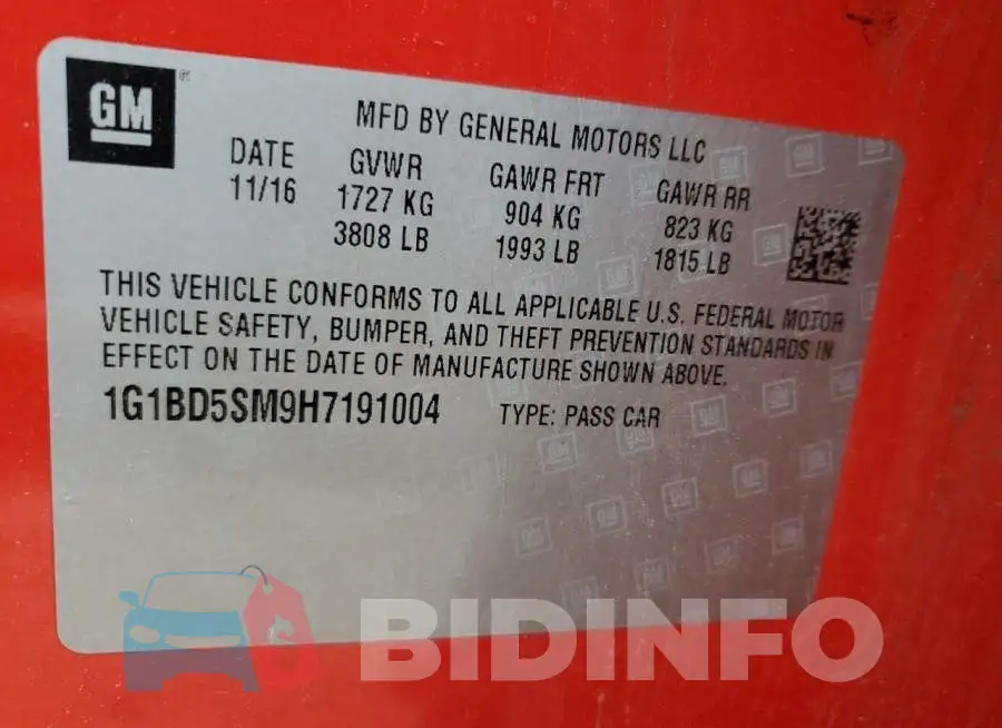 1G1BD5SM9H7191004 Photo# 12