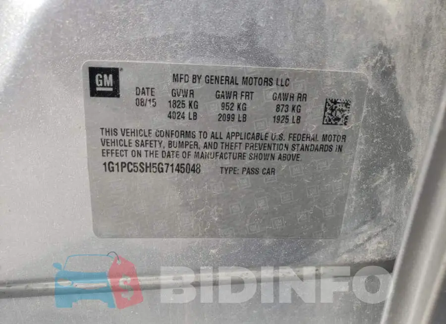 1G1PC5SH5G7145048 Photo# 10