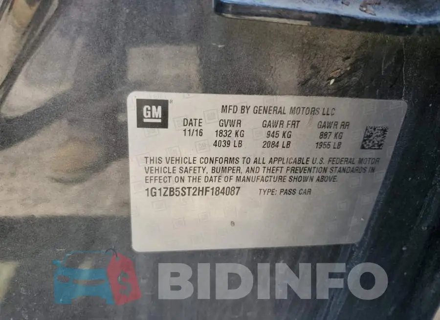 1G1ZB5ST2HF184087 Photo# 12