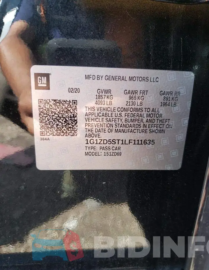 1G1ZD5ST1LF111635 Photo# 13