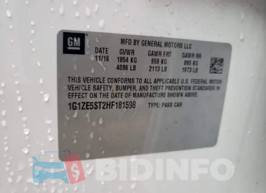 1G1ZE5ST2HF181598 Photo# 10