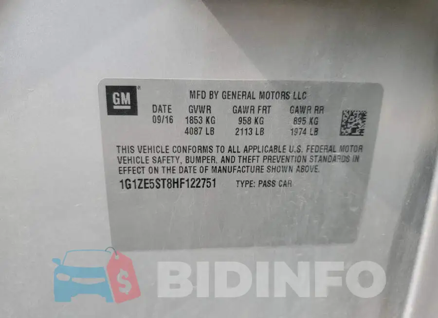 1G1ZE5ST8HF122751 Photo# 12
