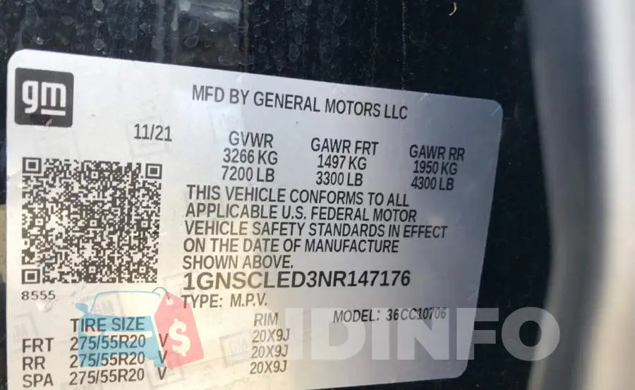 1GNSCLED3NR147176 Photo# 10