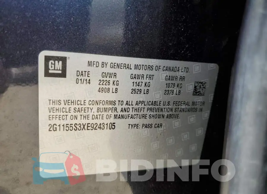 2G1155S3XE9243105 Photo# 13
