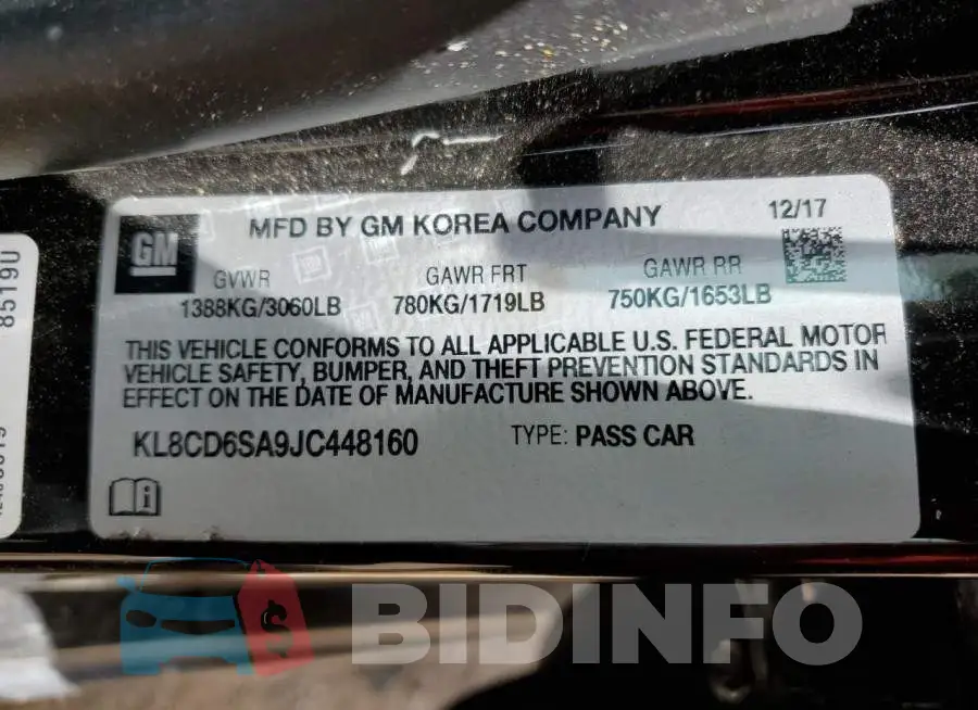KL8CD6SA9JC448160 Photo# 12