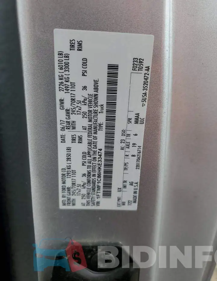 1FTMF1C86HKE33474 Photo# 12