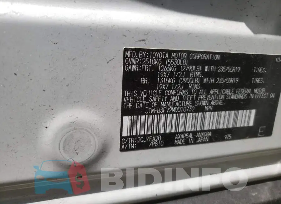 JTMFB3FV2MD010732 Photo# 14