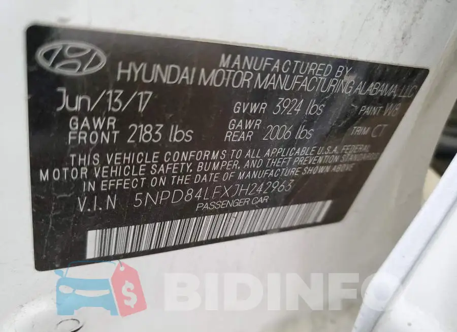 5NPD84LFXJH242963 Photo# 12