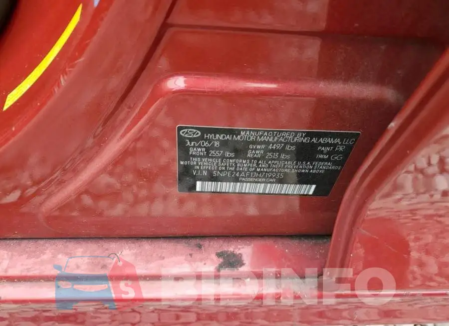 5NPE24AF1JH719935 Photo# 13