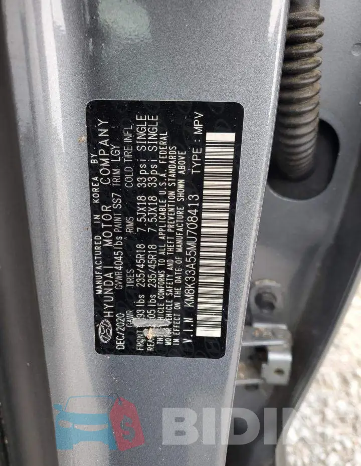 KM8K33A55MU708413 Photo# 12