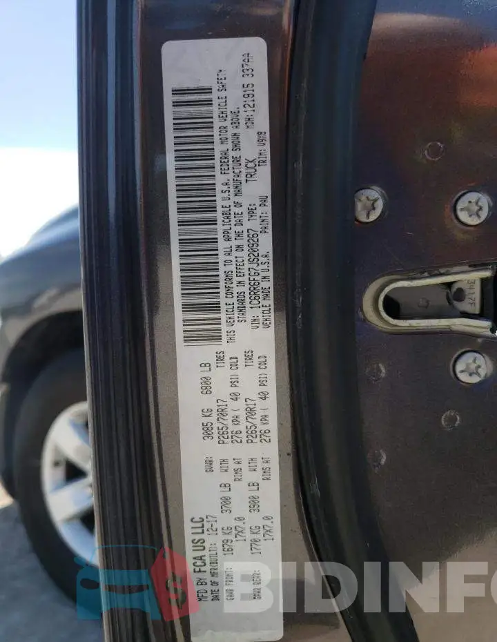 1C6RR6FG7JS209267 Photo# 12