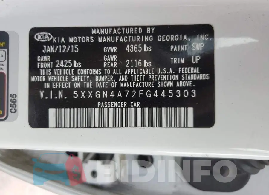 5XXGN4A72FG445303 Photo# 12