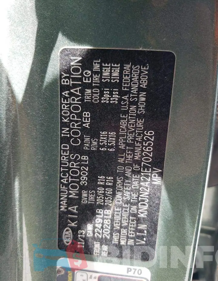 KNDJN2A21E7026526 Photo# 12