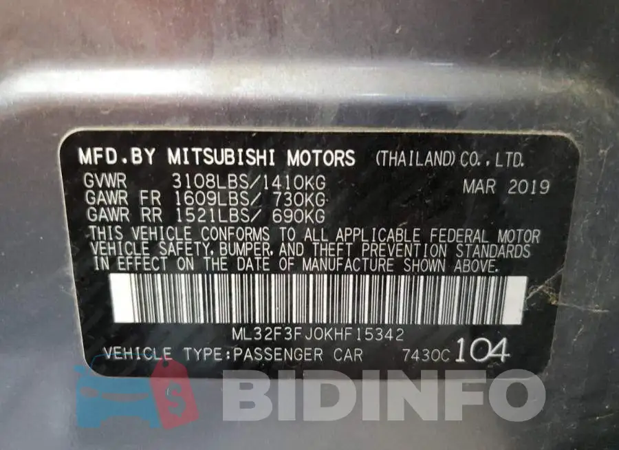 ML32F3FJ0KHF15342 Photo# 13