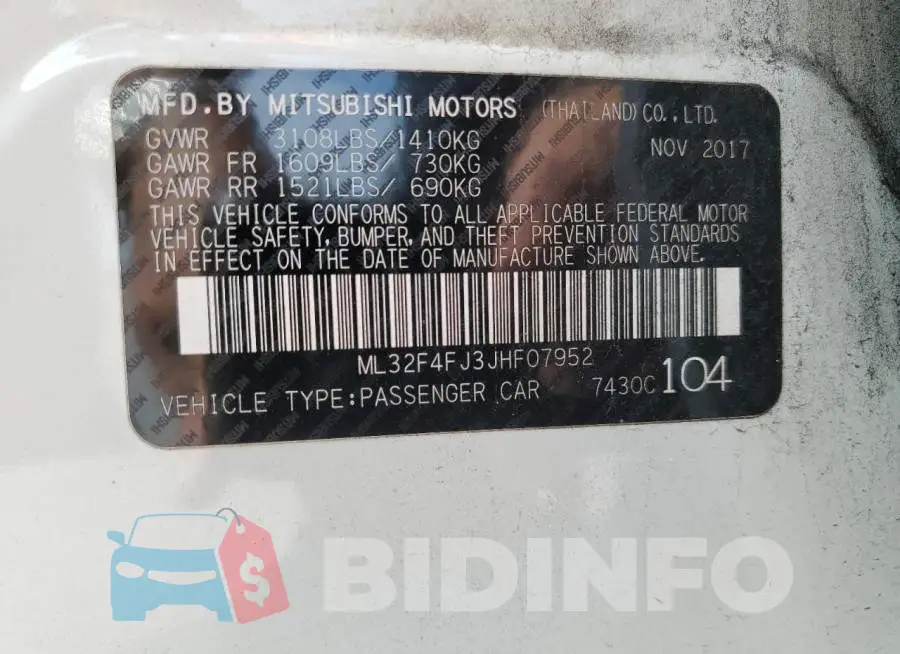 ML32F4FJ3JHF07952 Photo# 13