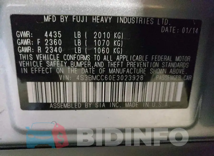 4S3BMCC60E3023928 Photo# 12
