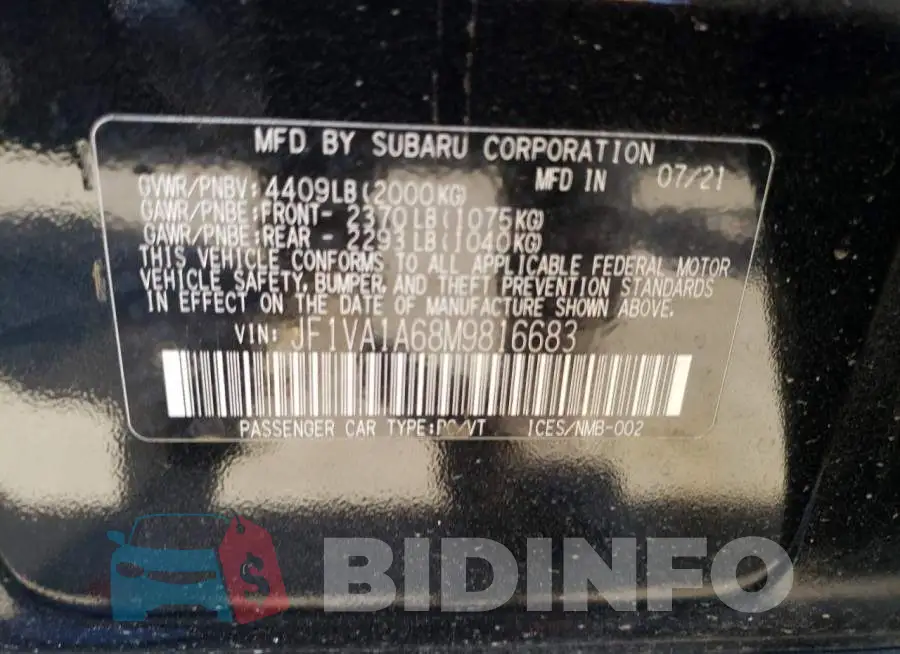 JF1VA1A68M9816683 Photo# 13