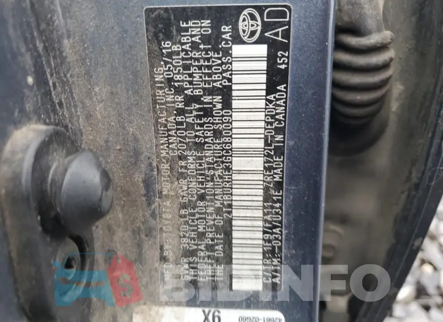 2T1BURHE3GC680090 Photo# 12