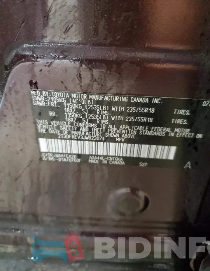 2T3DFREV3JW823074 Photo# 12