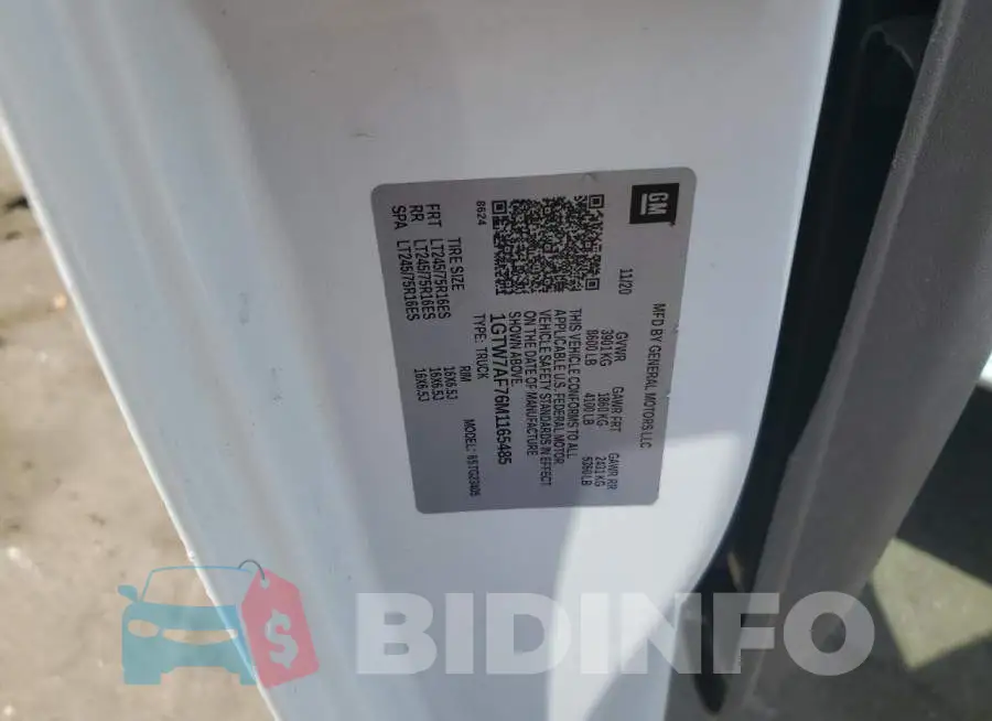 1GTW7AF76M1165485 Photo# 13