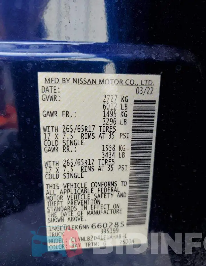 1N6ED1EK6NN660285 Photo# 13