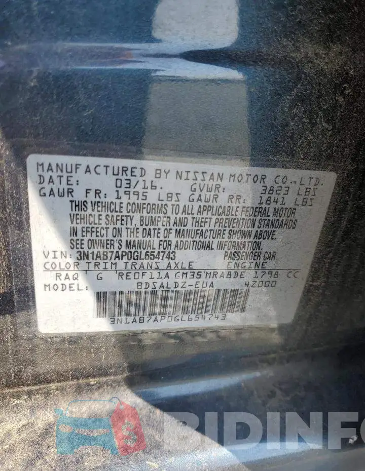 3N1AB7AP0GL654743 Photo# 12