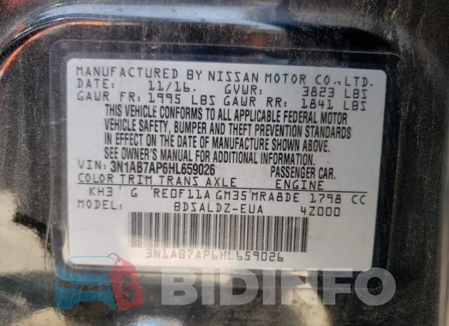 3N1AB7AP6HL659026 Photo# 12