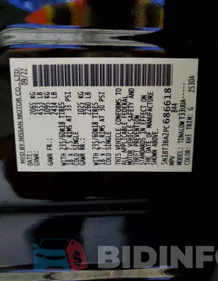 5N1BT3BA2PC686618 Photo# 13