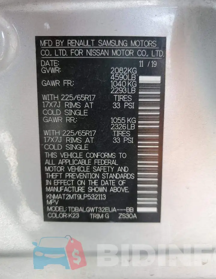 KNMAT2MT9LP532113 Photo# 14