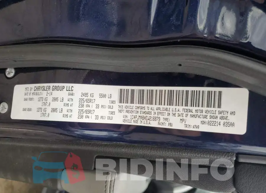 1C4PJMABXEW216879 Photo# 13