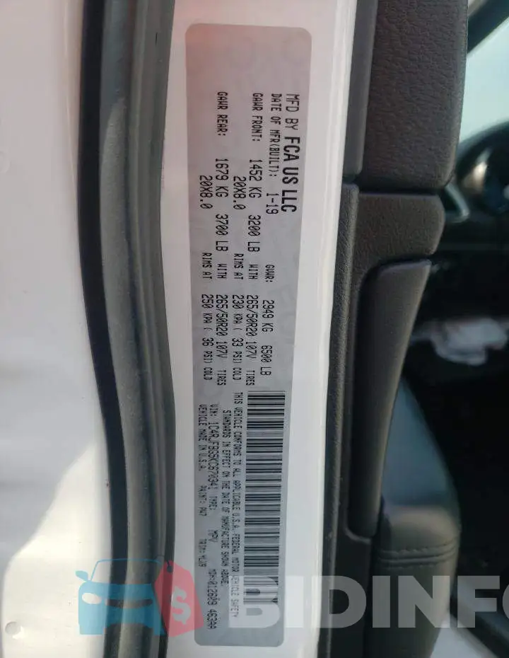 1C4RJFBG5KC670341 Photo# 13