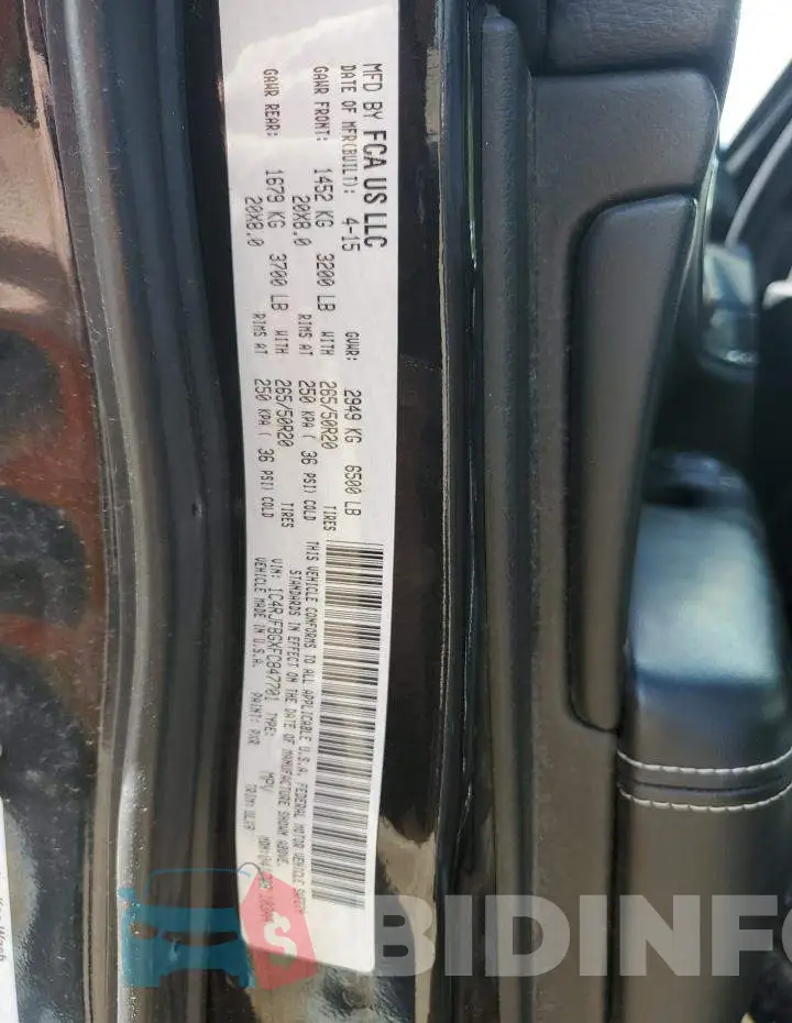 1C4RJFBGXFC847701 Photo# 13