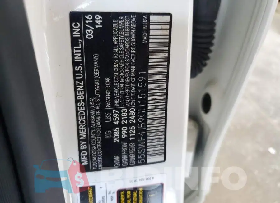 55SWF4JB9GU151591 Photo# 13