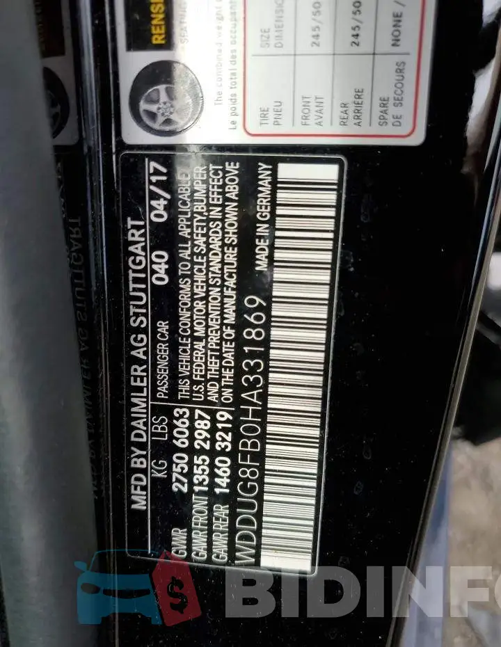 WDDUG8FB0HA331869 Photo# 12