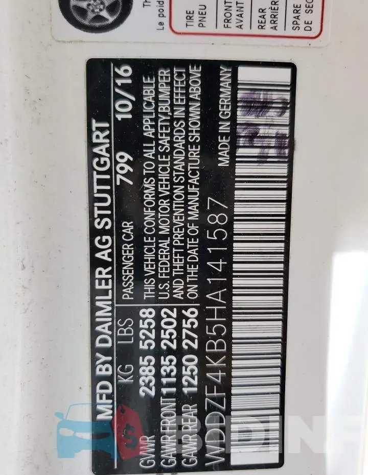 WDDZF4KB5HA141587 Photo# 12