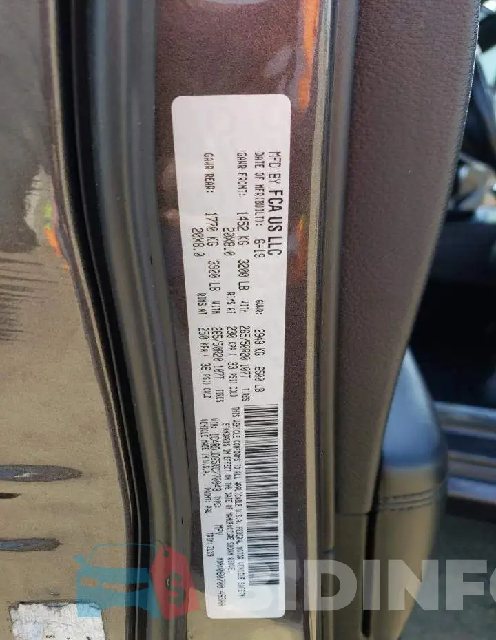 1C4RDJDG5KC770043 Photo# 13