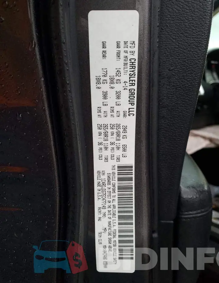 1C4RDJDG7EC477149 Photo# 12