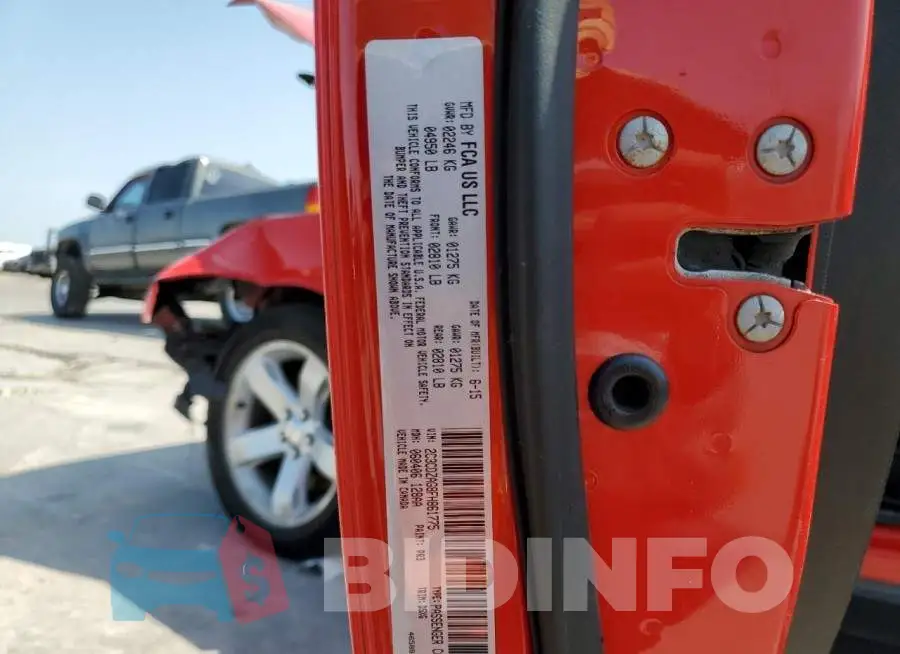 2C3CDZAG8FH861775 Photo# 12