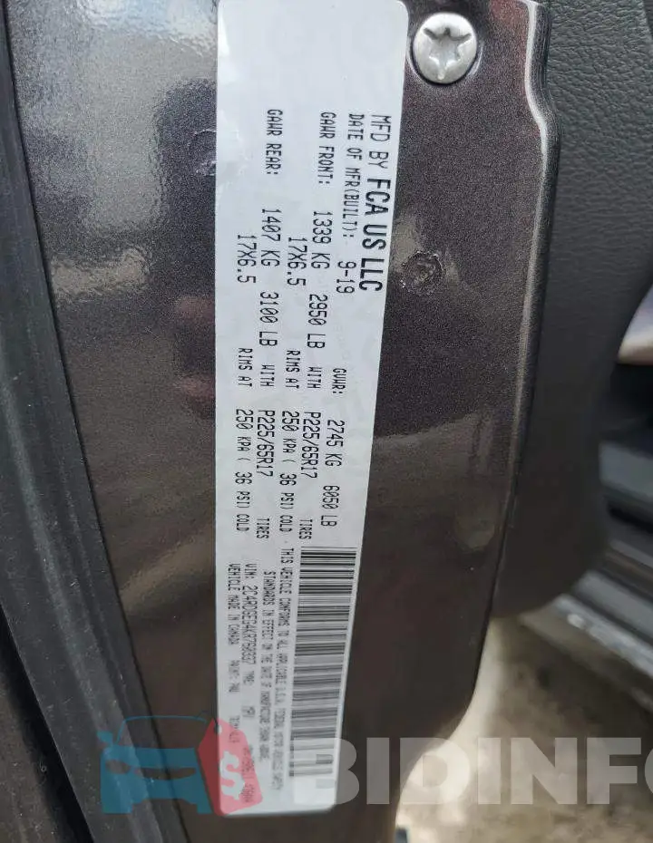 2C4RDGEG4KR760337 Photo# 14