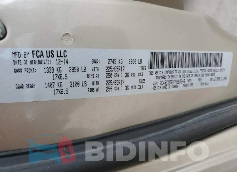 2C4RC1BGXFR663346 Photo# 12