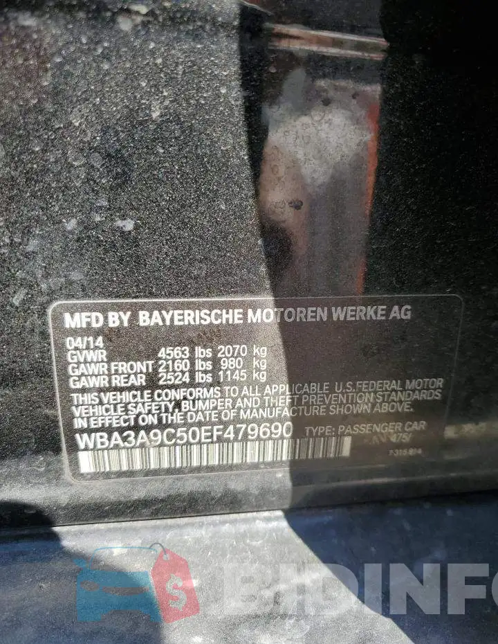 WBA3A9C50EF479690 Photo# 13