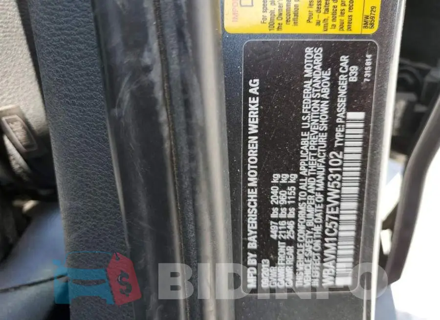 WBAVM1C57EVW53102 Photo# 14