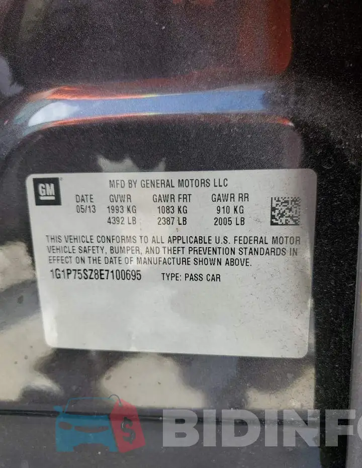 1G1P75SZ8E7100695 Photo# 12