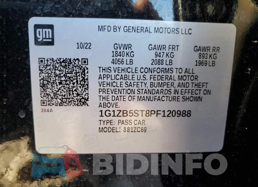 1G1ZB5ST8PF120988 Photo# 12