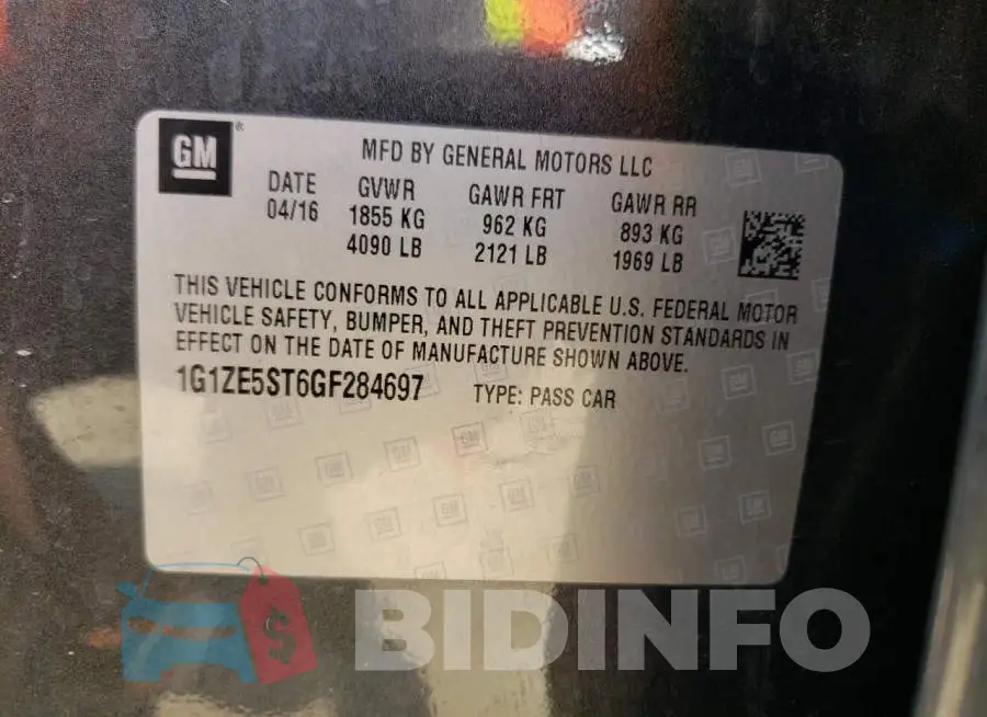 1G1ZE5ST6GF284697 Photo# 12