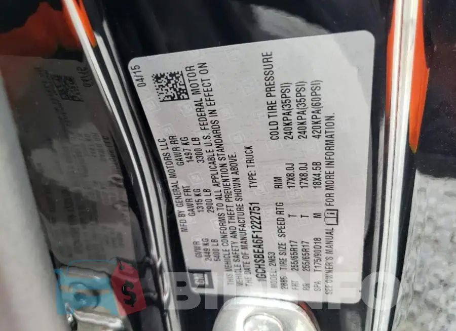 1GCHSBEA6F1222751 Photo# 12