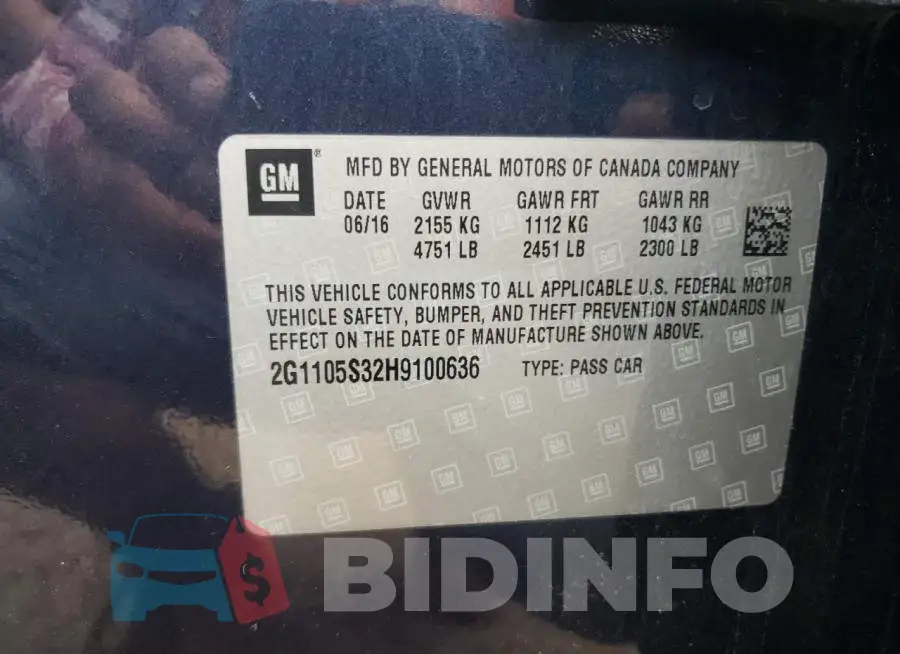 2G1105S32H9100636 Photo# 12