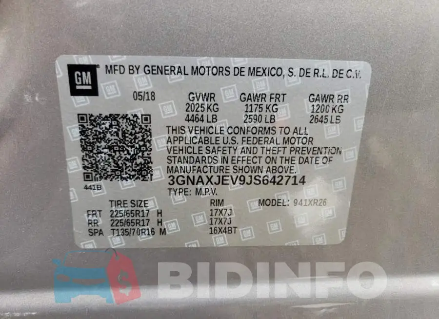 3GNAXJEV9JS642714 Photo# 12