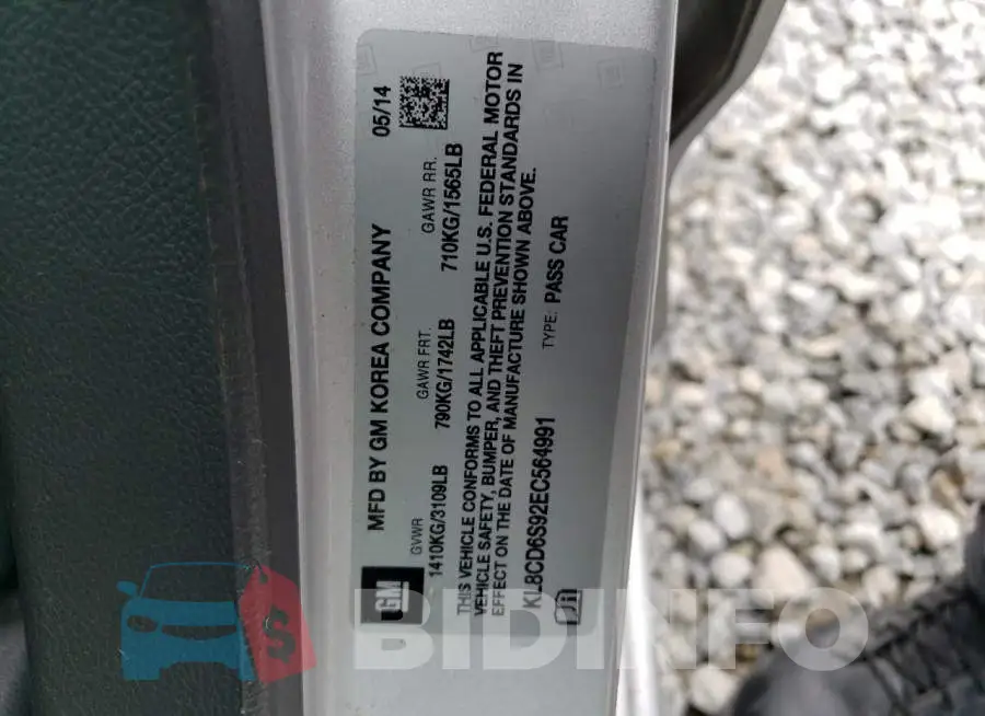 KL8CD6S92EC564991 Photo# 12