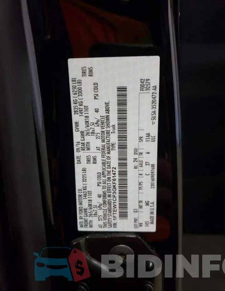 1FTEW1CP3GKF61472 Photo# 12